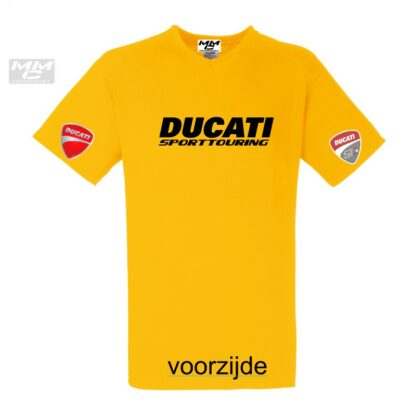 ST-Ducati V-hals shirt Geel