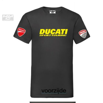 ST-Ducati V-hals shirt Zwart