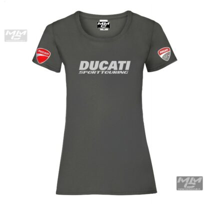 ST-Ducati T-shirt Donkergrijs Lady-fit