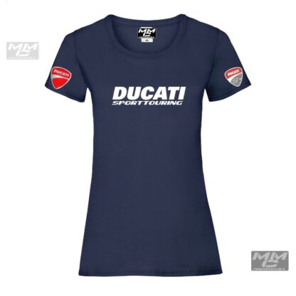 ST-Ducati T-shirt Donkerblauw Lady-fit