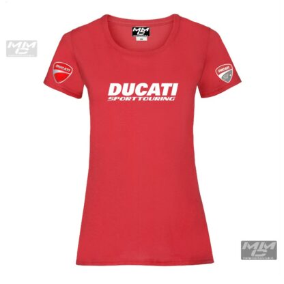 ST-Ducati T-shirt Rood Lady-fit