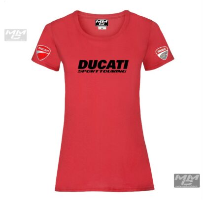 ST-Ducati T-shirt Rood Lady-fit