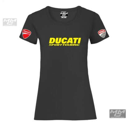 ST-Ducati T-shirt Zwart Lady-fit