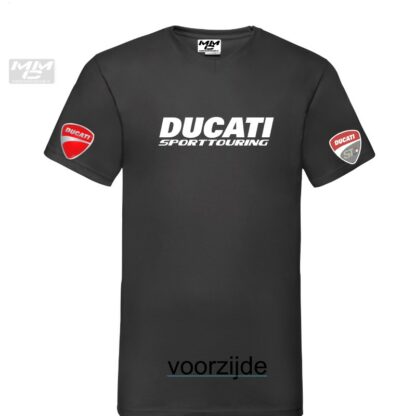 ST-Ducati V-hals shirt Zwart
