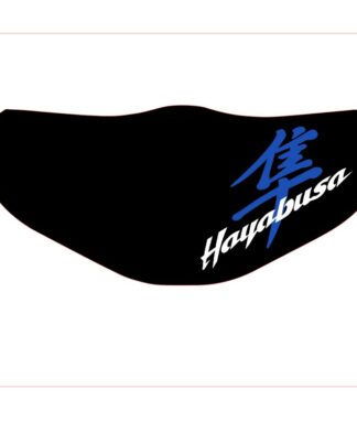 Suzuki Hayabusa blauw-wit anti-viraal mondkapje