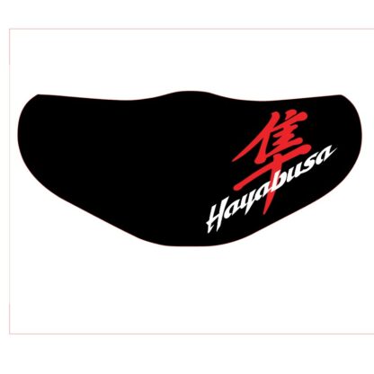 Suzuki Hayabusa rood-wit anti-viraal mondkapje