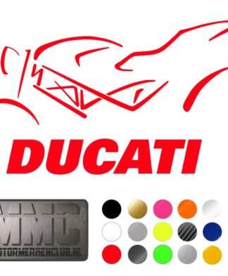 Ducati Monster silhouette sticker